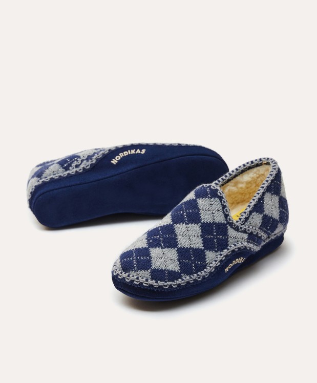 nordikas ZAPATILLAS DE CASA MUJER DAMA AZUL Rebajas baratas