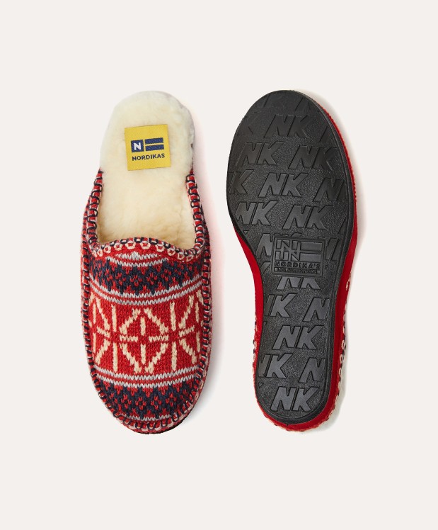 nordikas ZAPATILLAS DE CASA MUJER TEIDE ROJO Ventas relámpago