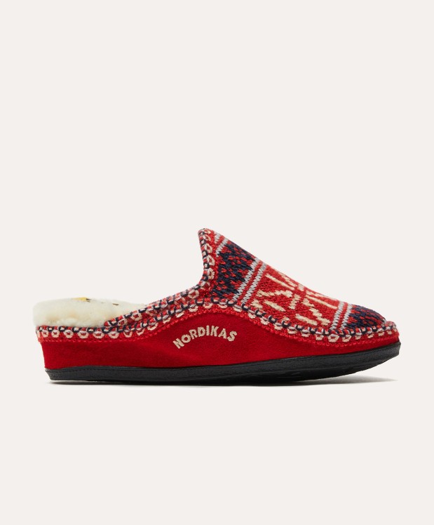 nordikas ZAPATILLAS DE CASA MUJER TEIDE ROJO Ventas relámpago
