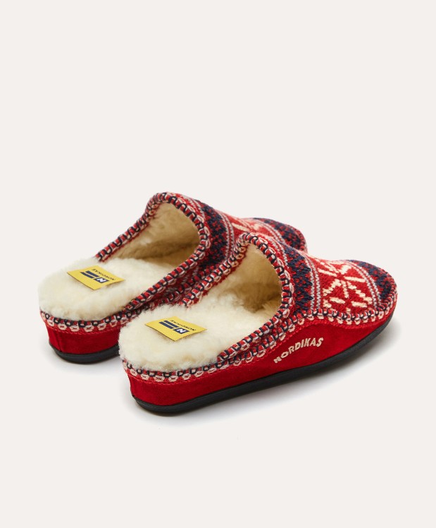 nordikas ZAPATILLAS DE CASA MUJER TEIDE ROJO Ventas relámpago