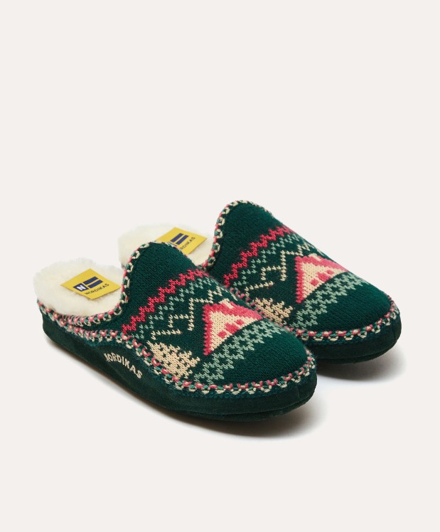 nordikas ZAPATILLAS DE CASA MUJER REFUGIO VERDE BOTELLA Rebajas online