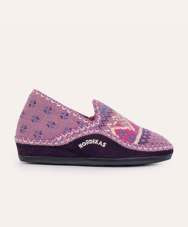 nordikas ZAPATILLAS DE CASA MUJER CABAÑA PURPURA Envío gratis
