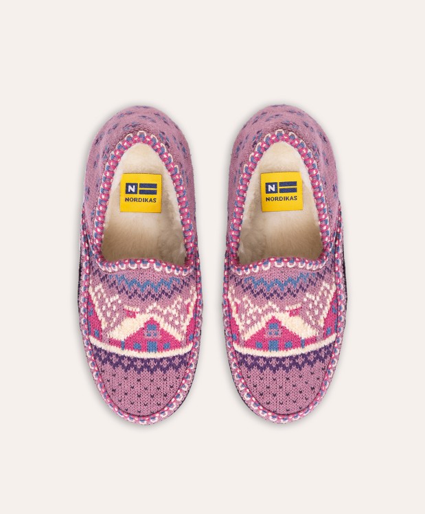 nordikas ZAPATILLAS DE CASA MUJER CABAÑA PURPURA Envío gratis