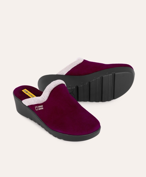 nordikas ZAPATILLAS DE CASA MUJER AFELPADO MORADO Último día