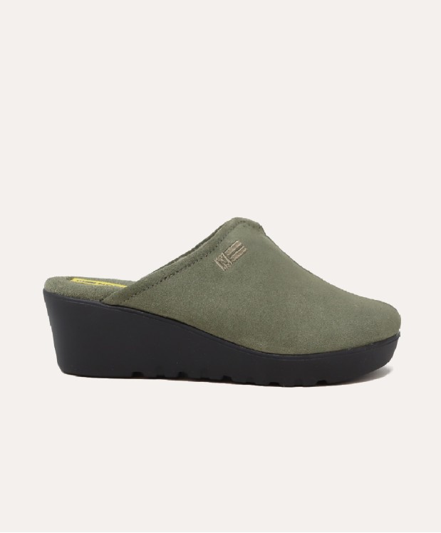 nordikas ZAPATILLAS DE CASA MUJER AFELPADO MUSGO Precio de fábrica