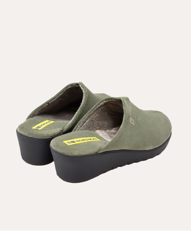 nordikas ZAPATILLAS DE CASA MUJER AFELPADO MUSGO Precio de fábrica