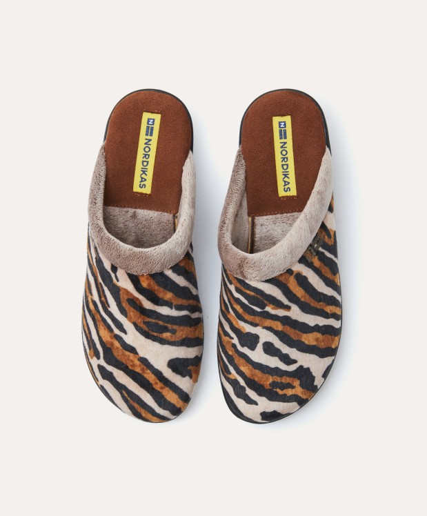 nordikas ZAPATILLAS DE CASA MUJER TANZANIA MARRON Promoción trimestral