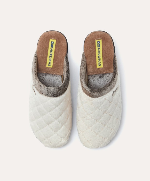 nordikas ZAPATILLAS DE CASA MUJER ALPINO BEIGE Superdescuento