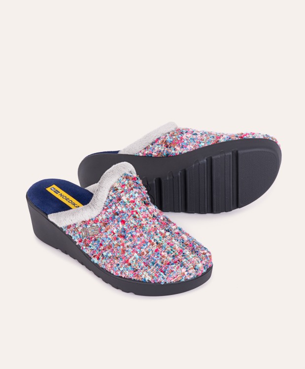 nordikas ZAPATILLAS DE CASA MUJER AVIÑON ZAFIRO Liquidación