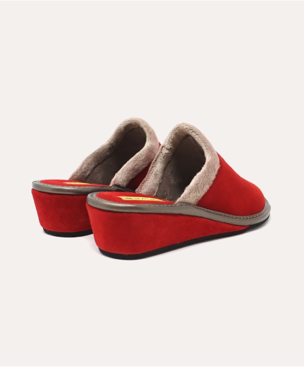 nordikas ZAPATILLAS DE CASA MUJER AFELPADO CEREZA Tienda de fábrica