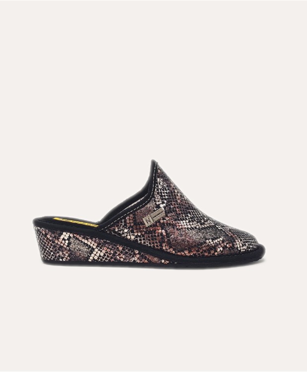 nordikas ZAPATILLAS DE CASA MUJER PITON ONYX En oferta