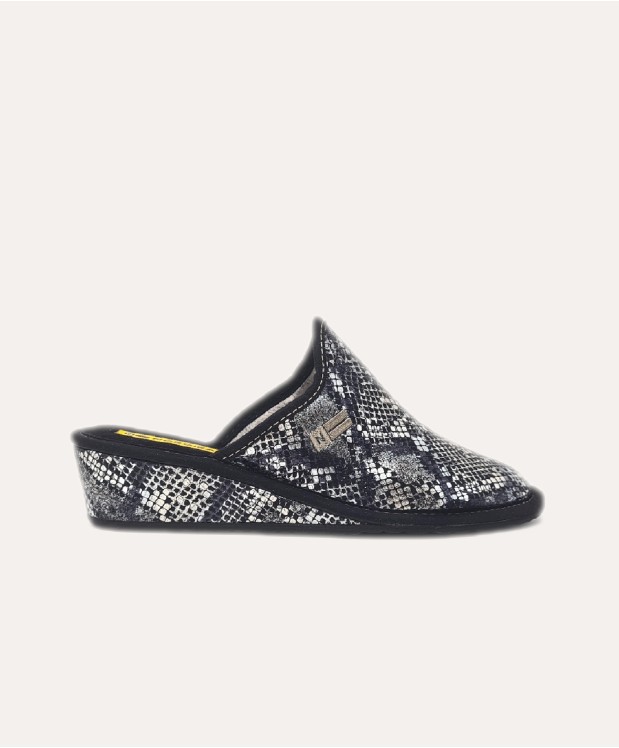 nordikas ZAPATILLAS DE CASA MUJER PITON GRAFITO Libre de impuestos