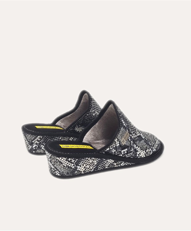 nordikas ZAPATILLAS DE CASA MUJER PITON GRAFITO Libre de impuestos