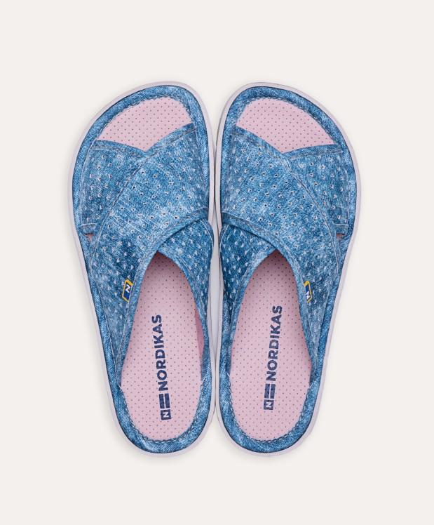 nordikas ZAPATILLAS DE CASA MUJER VAQUERO AZUL Ofertas especiales