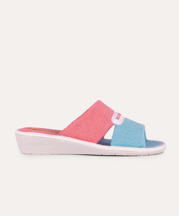 nordikas ZAPATILLAS DE CASA MUJER TOALLA CIELO CORAL Ofertas