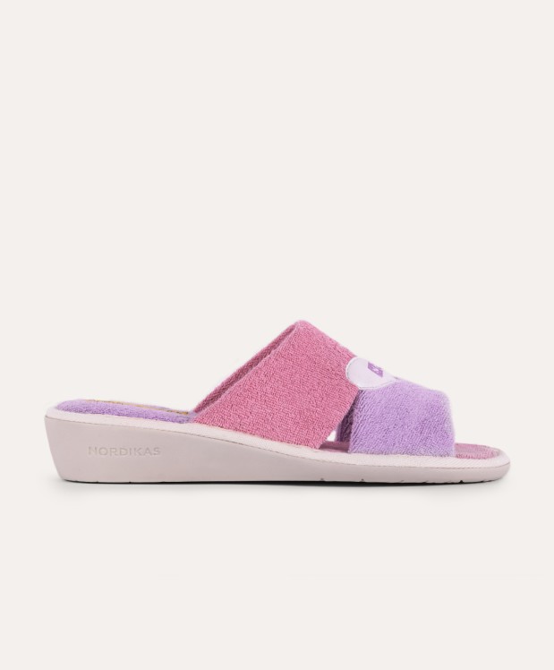 nordikas ZAPATILLAS DE CASA MUJER TOALLA LILA Venta caliente