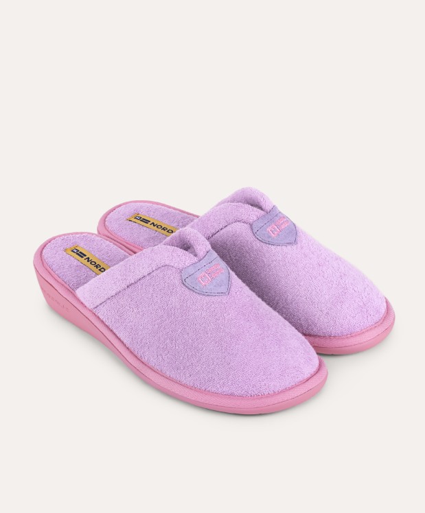 nordikas ZAPATILLAS DE CASA MUJER TOALLA LILA Rebajas baratas