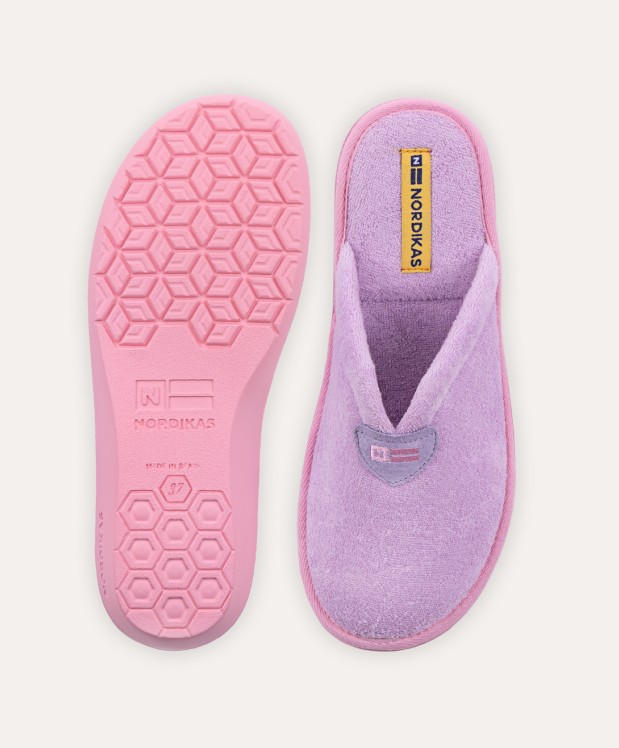 nordikas ZAPATILLAS DE CASA MUJER TOALLA LILA Rebajas baratas