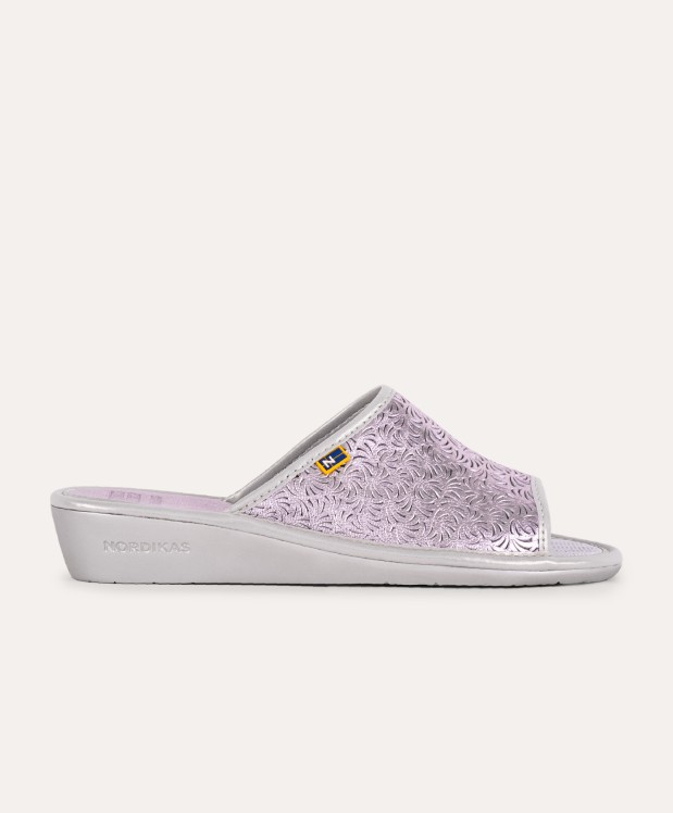 nordikas ZAPATILLAS DE CASA MUJER METALIC MALVA Descuento