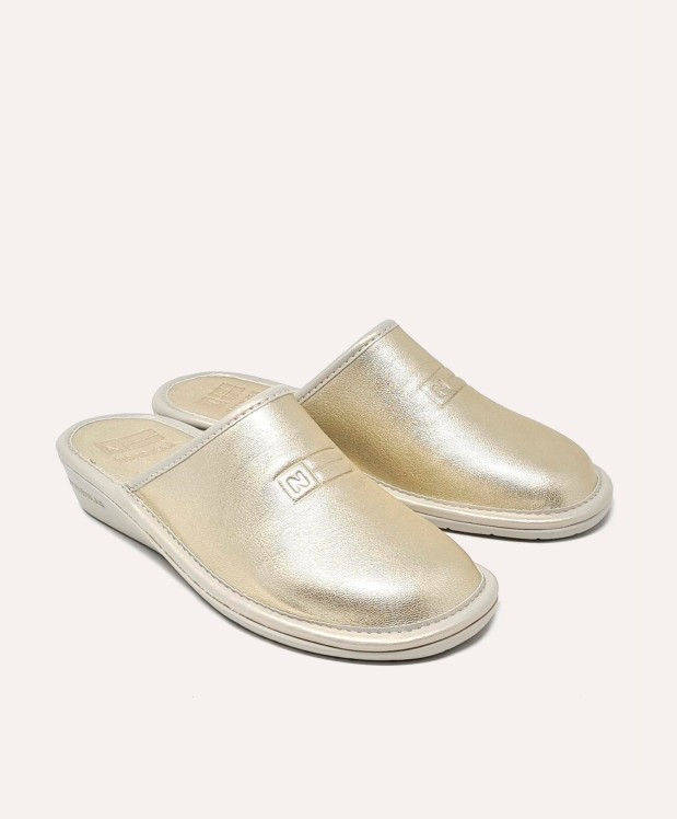 nordikas ZAPATILLAS DE CASA MUJER METALIC PLATINO Rebajas top