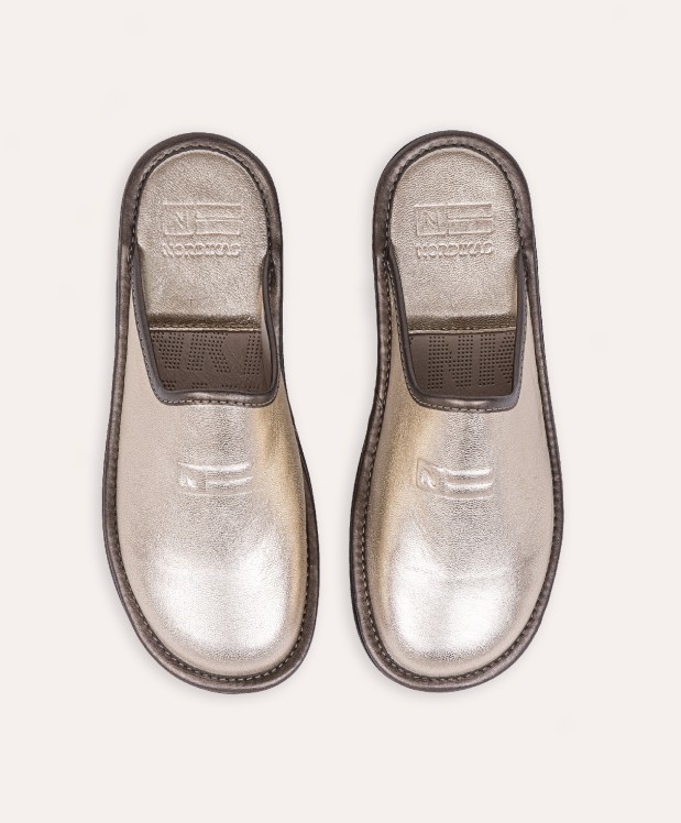nordikas ZAPATILLAS DE CASA MUJER METALIC PLATINO Oferta especial