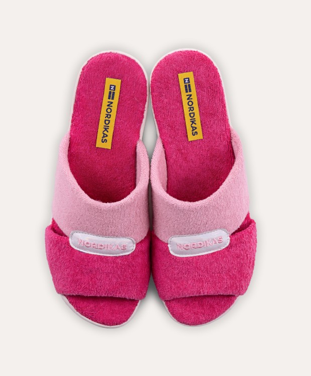 nordikas ZAPATILLAS DE CASA MUJER TOALLA FUXIA Promoción por tiempo limitado