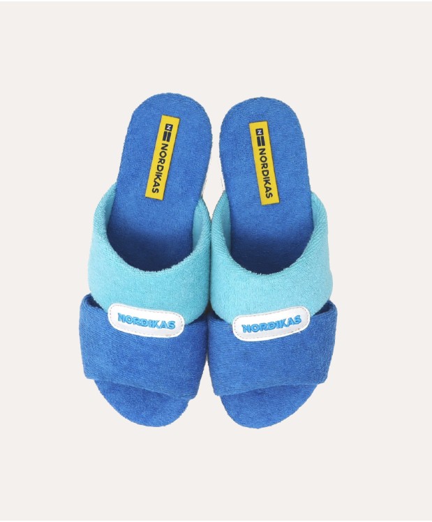 nordikas ZAPATILLAS DE CASA MUJER TOALLA BLUE Solo hoy