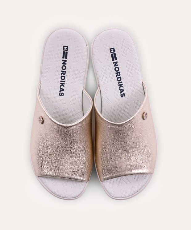 nordikas ZAPATILLAS DE CASA MUJER METALIC PLATINO Solo queda un día