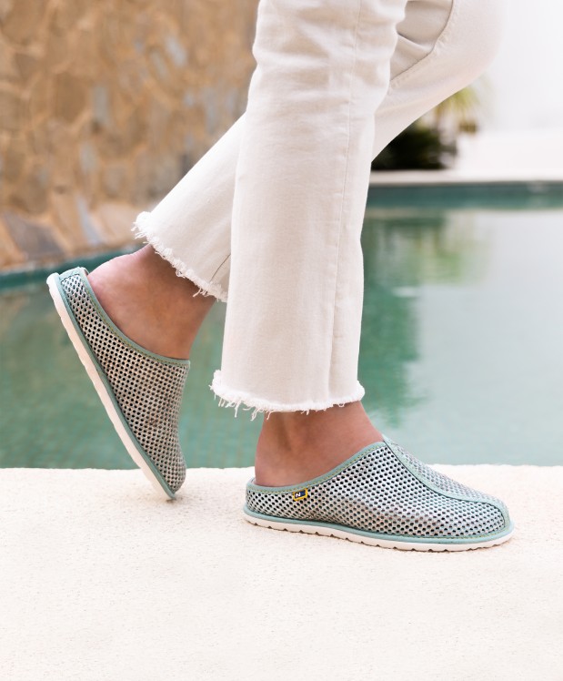 nordikas ZAPATILLAS DE CASA MUJER METALCRIS MENTA Liquidación