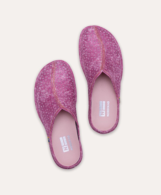 nordikas ZAPATILLAS DE CASA MUJER VAQUERO FRESA Envío internacional gratuito