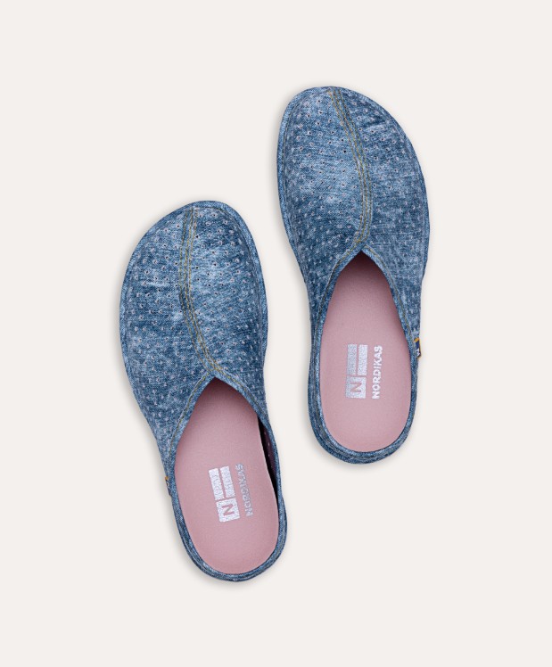 nordikas ZAPATILLAS DE CASA MUJER VAQUERO AZUL Tienda de fábrica