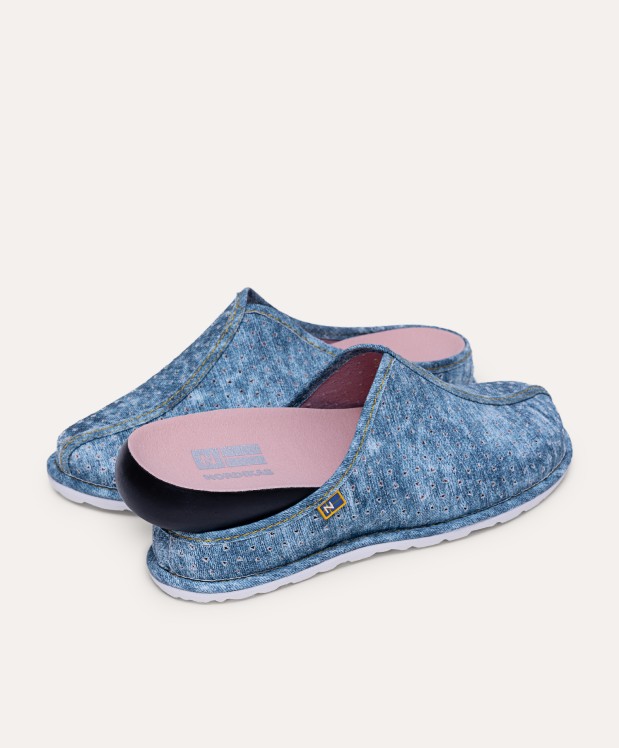 nordikas ZAPATILLAS DE CASA MUJER VAQUERO AZUL Tienda de fábrica