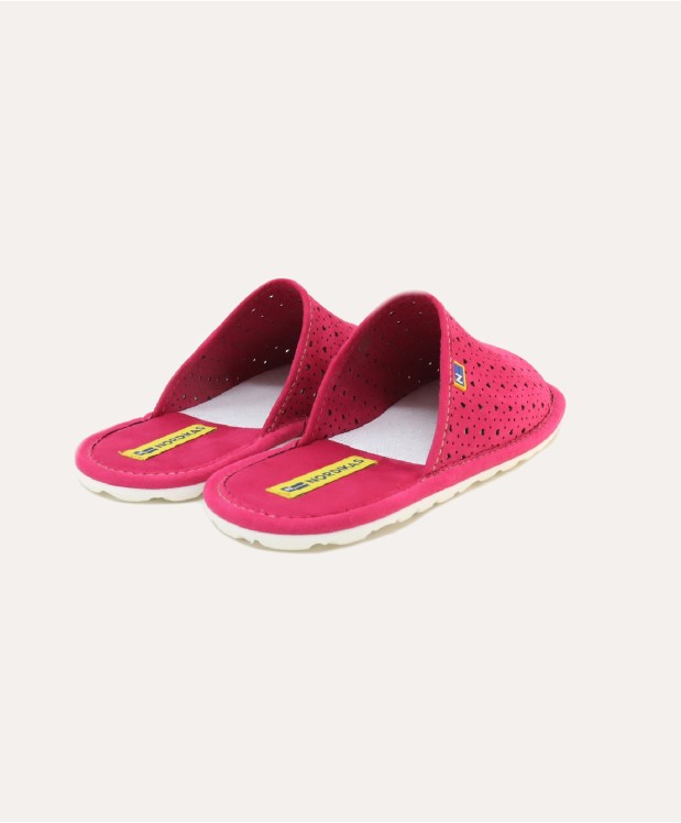nordikas ZAPATILLAS DE VIAJE MUJER CORAZONES FRAMBUESA Libre de impuestos