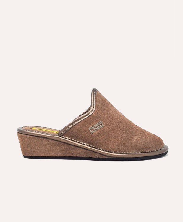 nordikas ZAPATILLAS DE CASA MUJER AFELPADO PIEDRA Descuento por venta flash