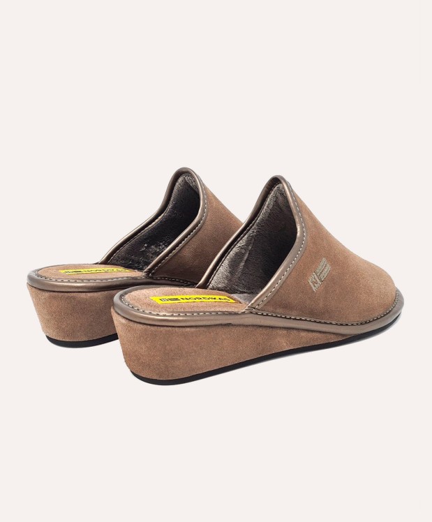 nordikas ZAPATILLAS DE CASA MUJER AFELPADO PIEDRA Descuento por venta flash
