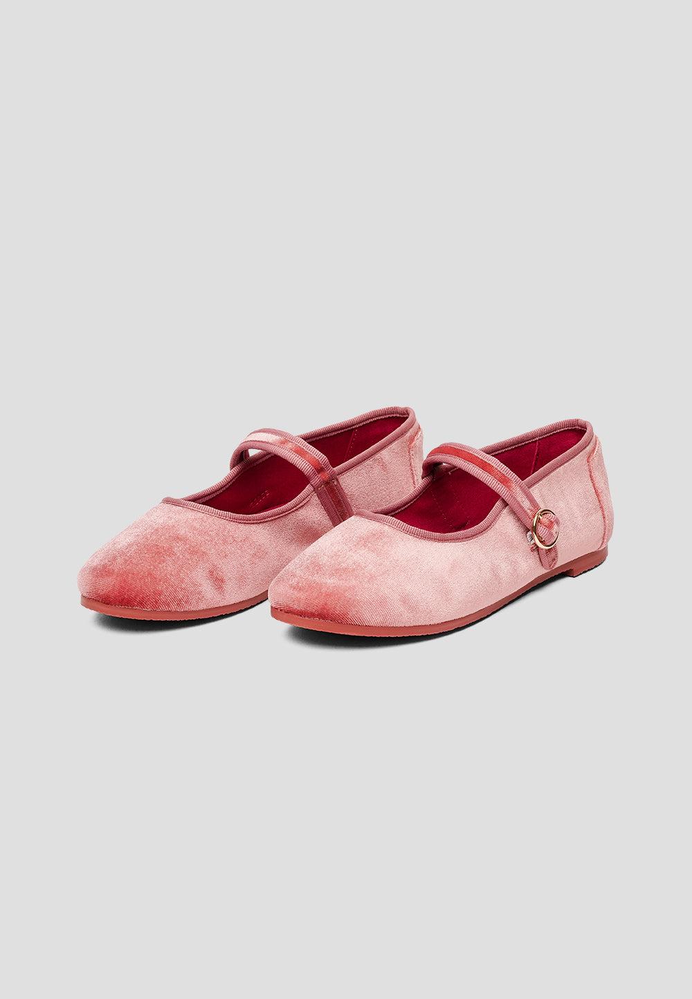 paez MARY JANE VELVET BLOSSOM PINK Precios de Black Friday