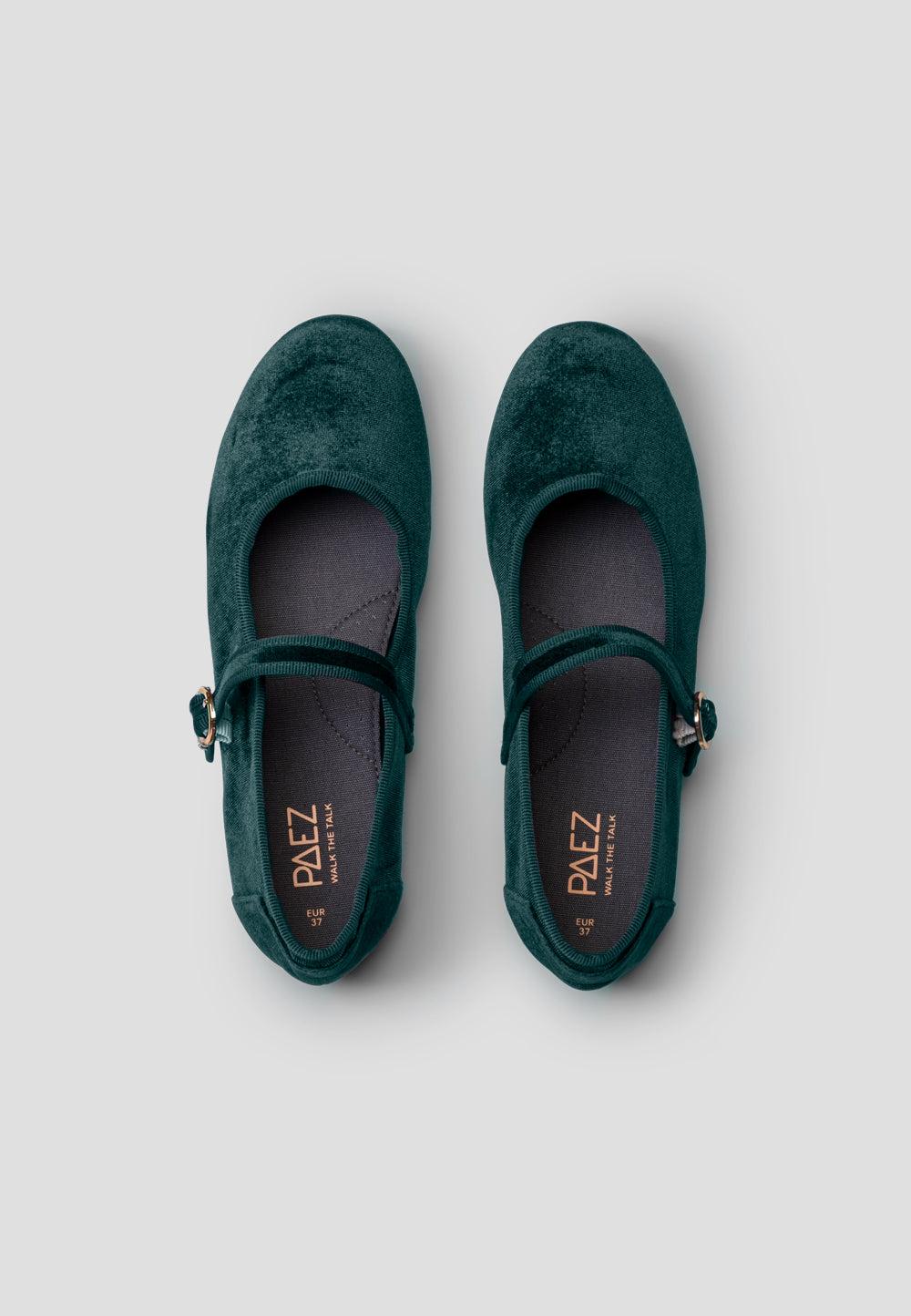 paez MARY JANE VELVET EVERGREEN En oferta