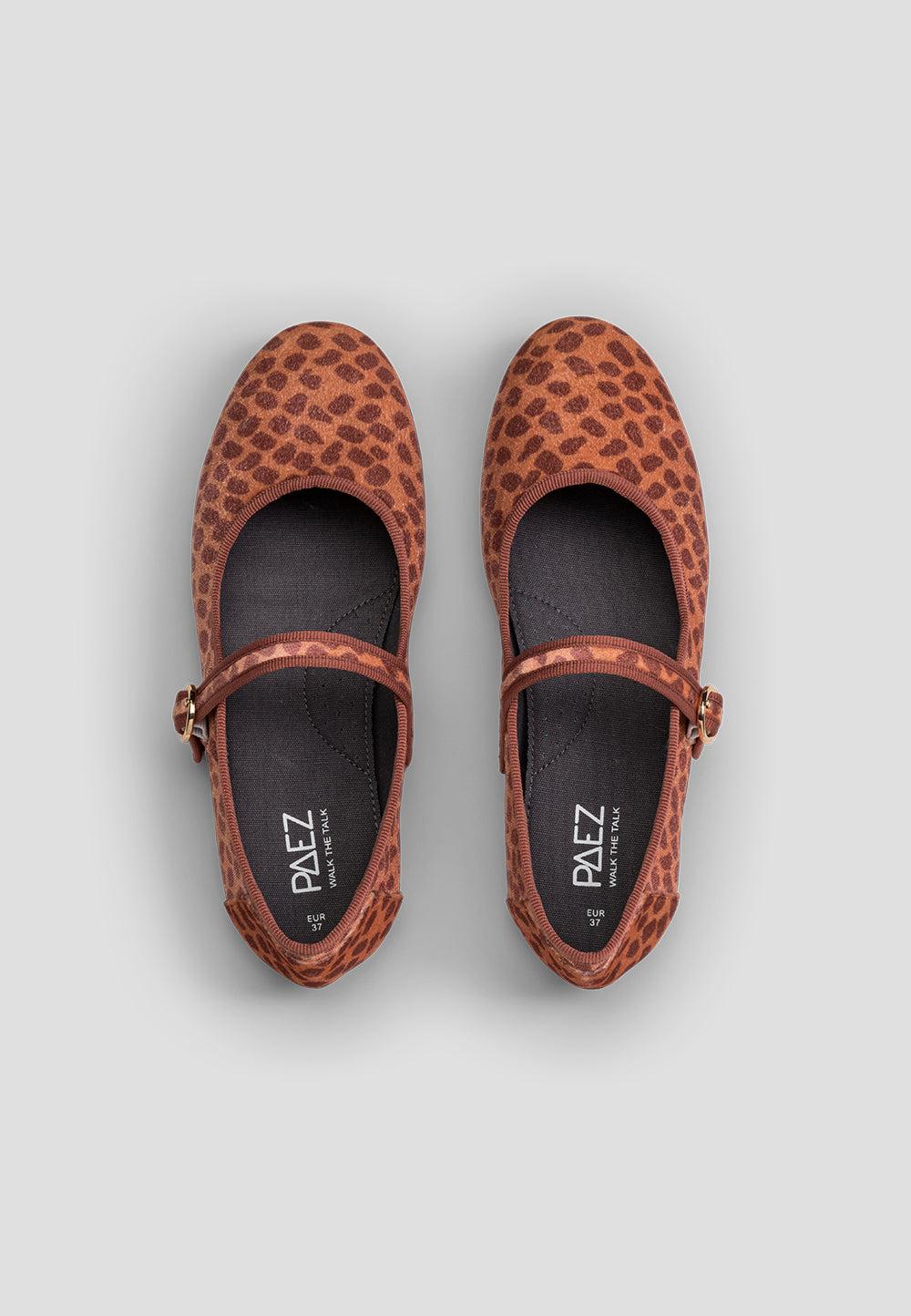 paez MARY JANE VELVET TERRACOTA Libre de impuestos