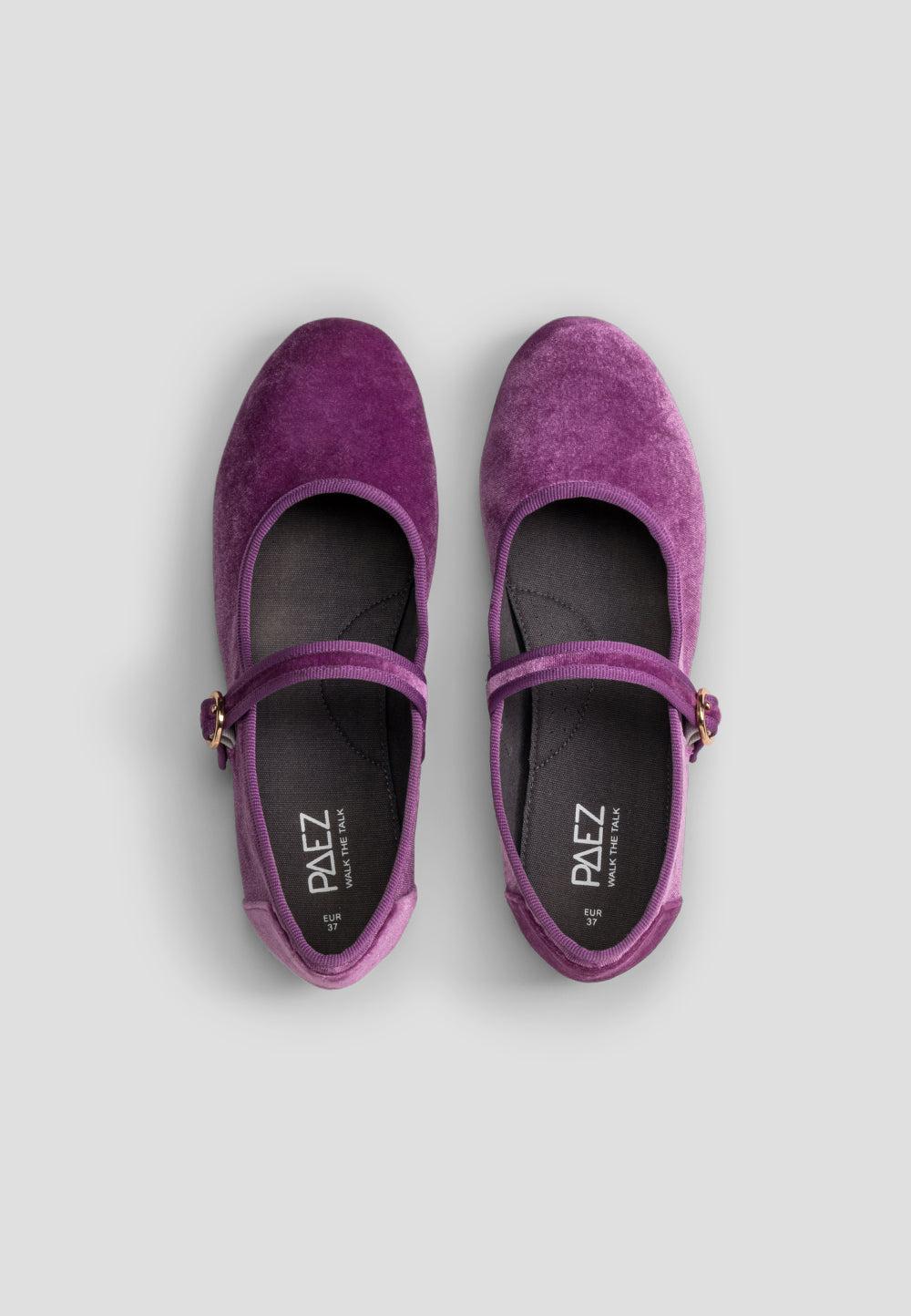 paez MARY JANE VELVET AMETHYST Última moda