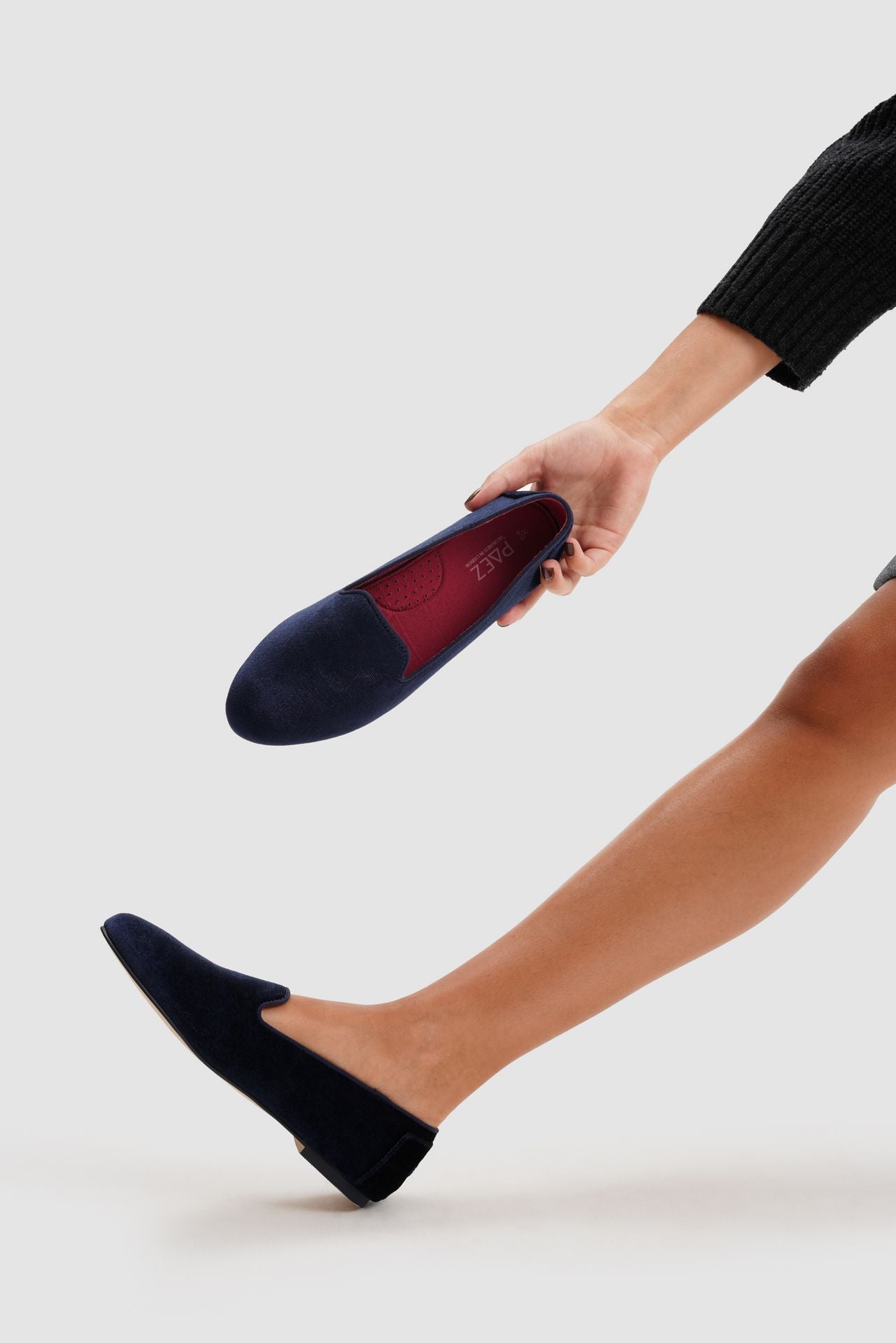 paez SLIPPER VELVET BLUEBERRY Último día
