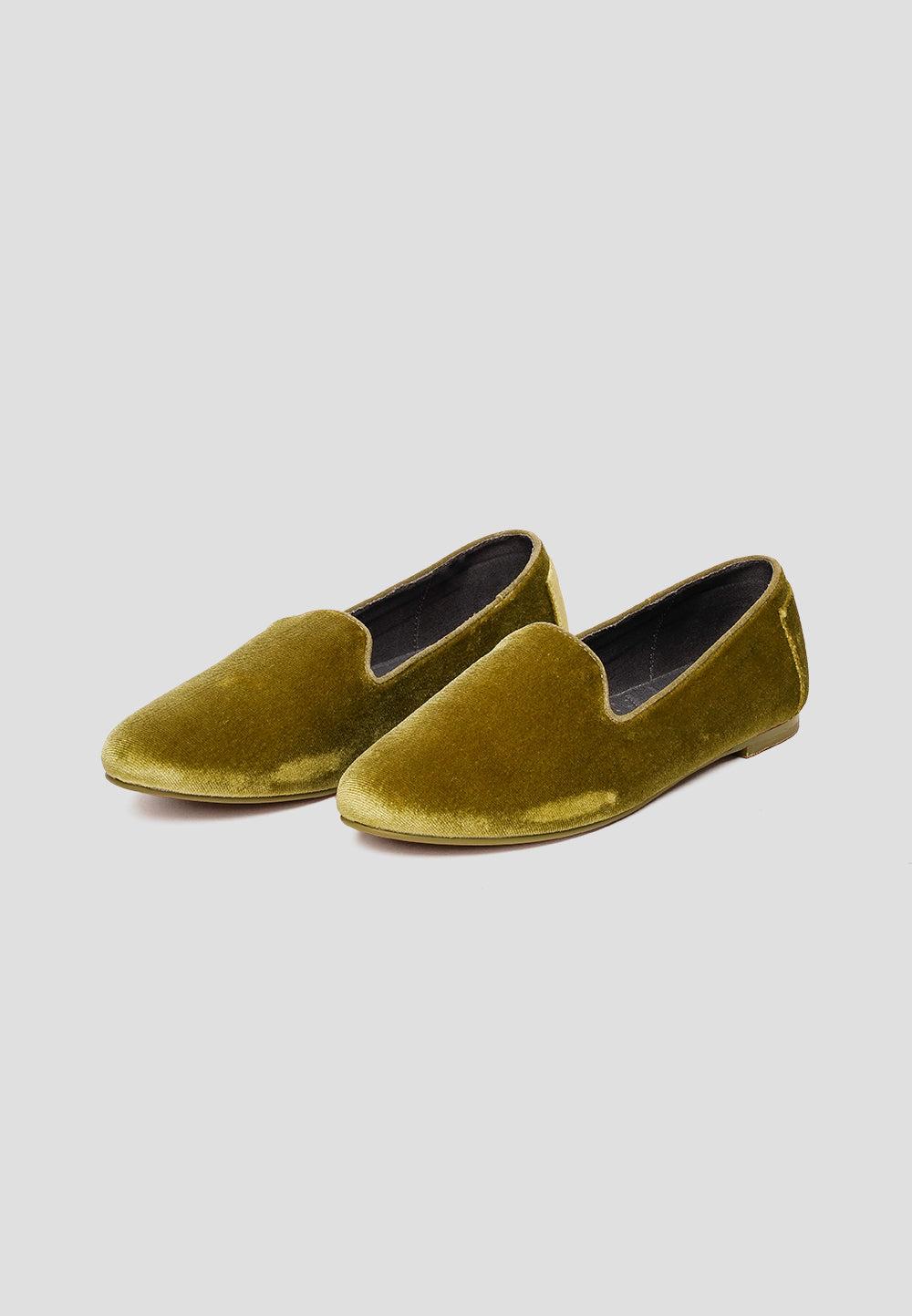paez SLIPPER VELVET SYCAMORE GREEN Precio de fábrica