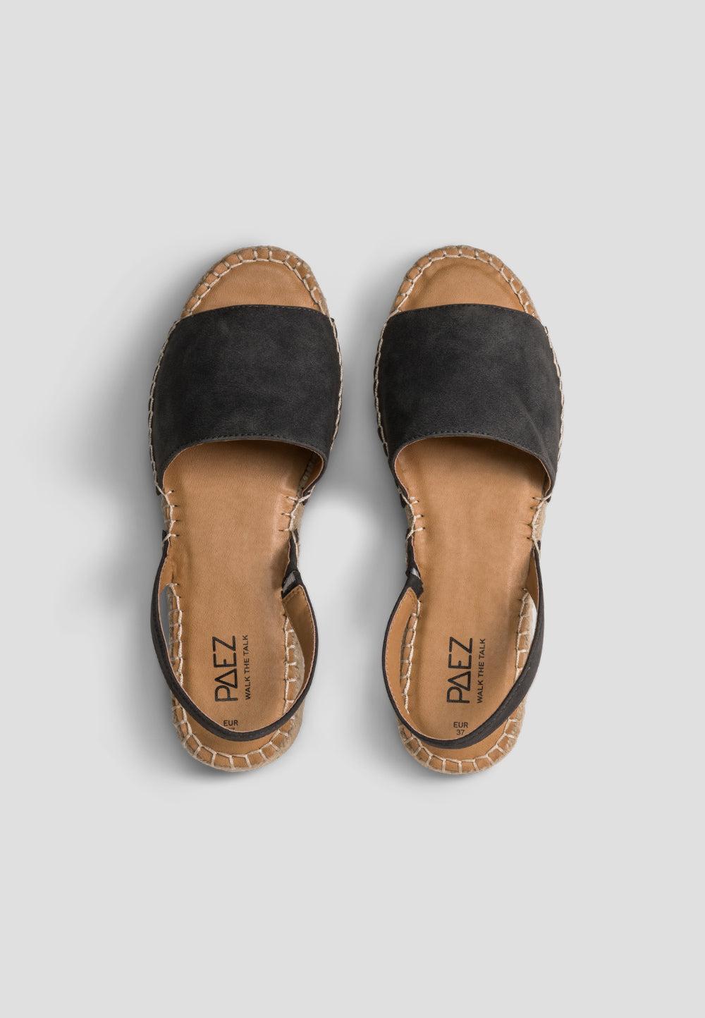 paez HEEL SANDAL BLACK Liquidación