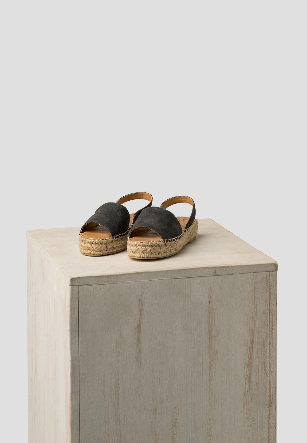 paez HEEL SANDAL BLACK Liquidación