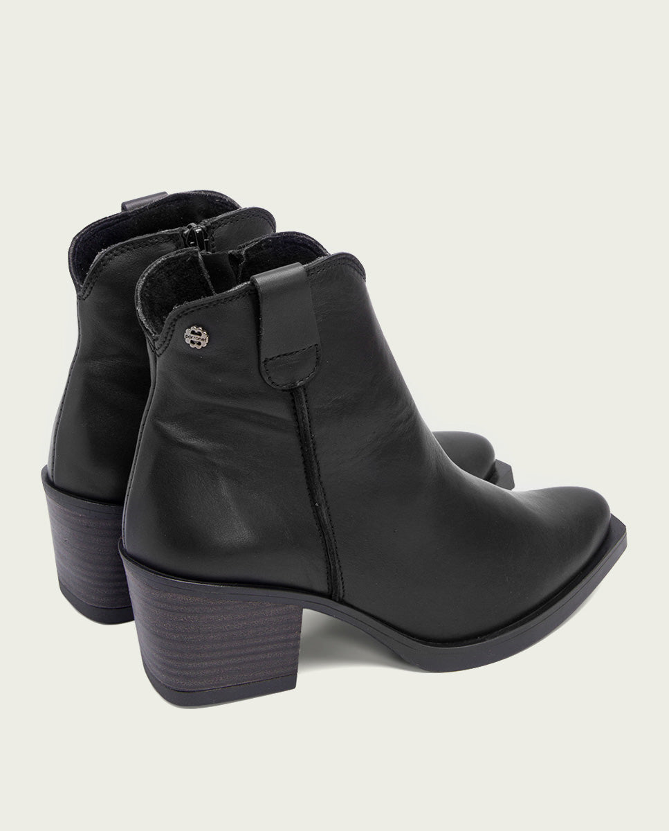 porronet BOTINES COWBOY DE PIEL NEGRO CON CREMALLERA HADRIA Oferta especial de fábrica
