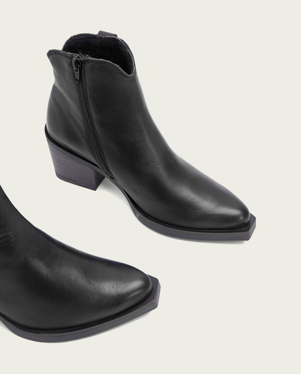 porronet BOTINES COWBOY DE PIEL NEGRO CON CREMALLERA HADRIA Oferta especial de fábrica