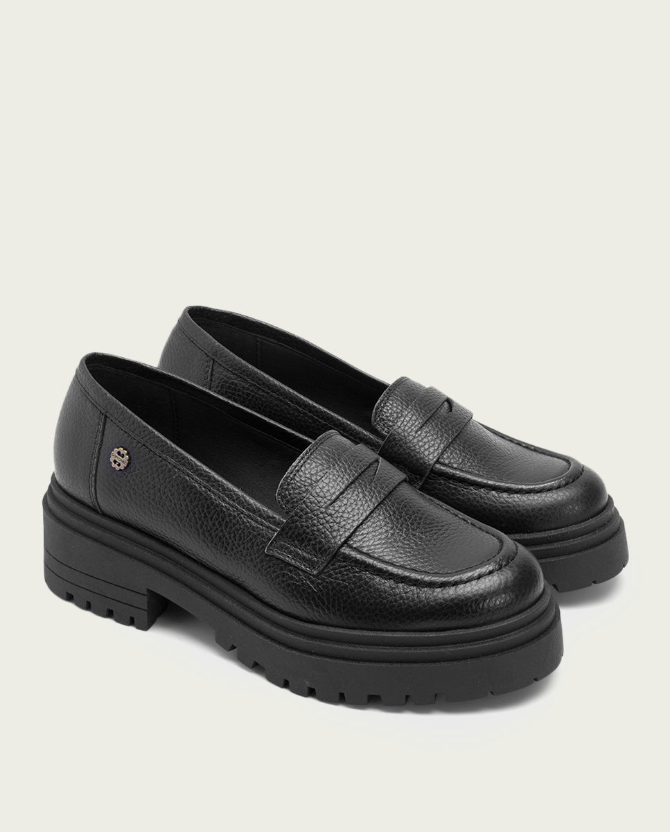 porronet MOCASINES PLANOS NEGROS SAHIRA Precios de Black Friday