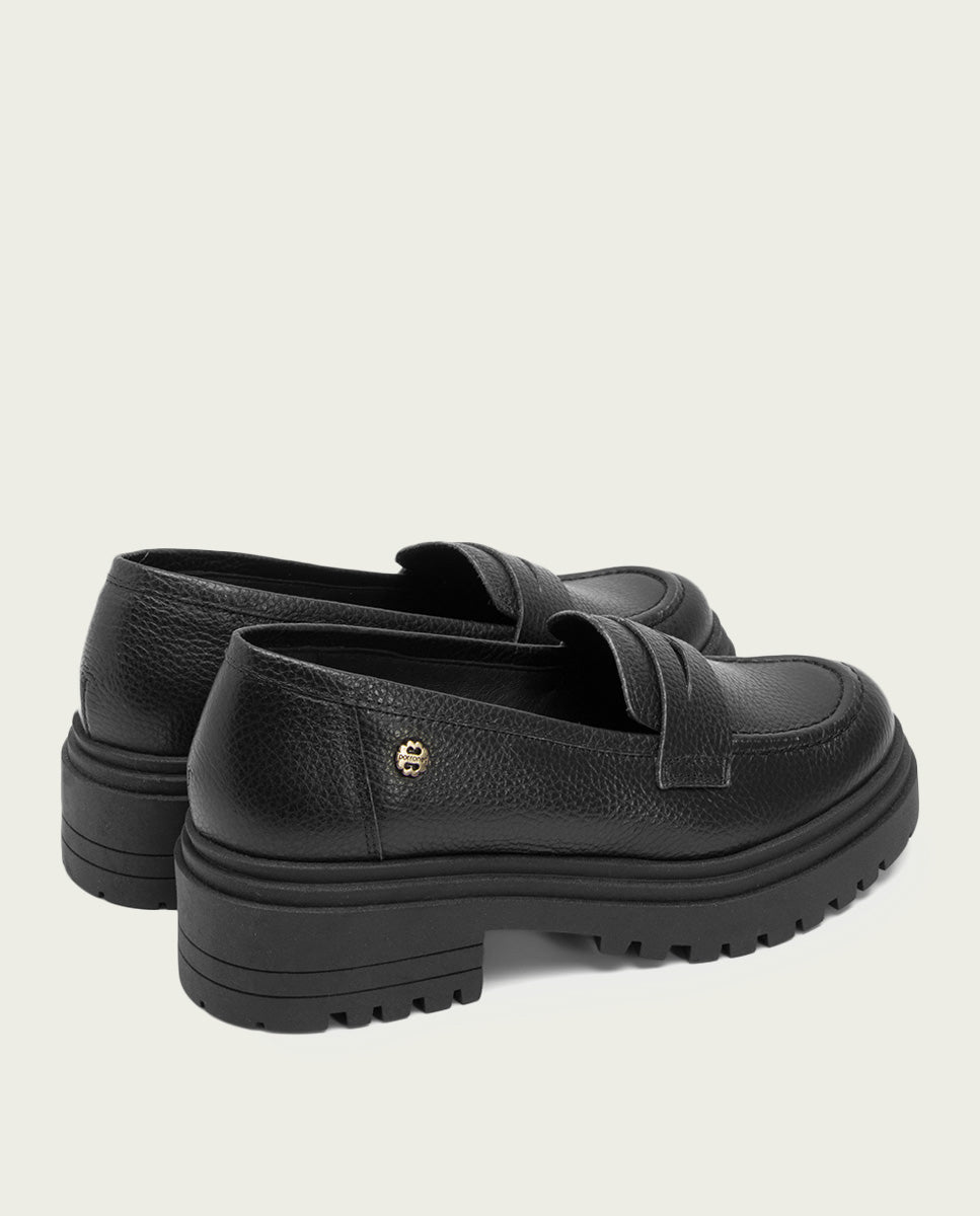 porronet MOCASINES PLANOS NEGROS SAHIRA Precios de Black Friday