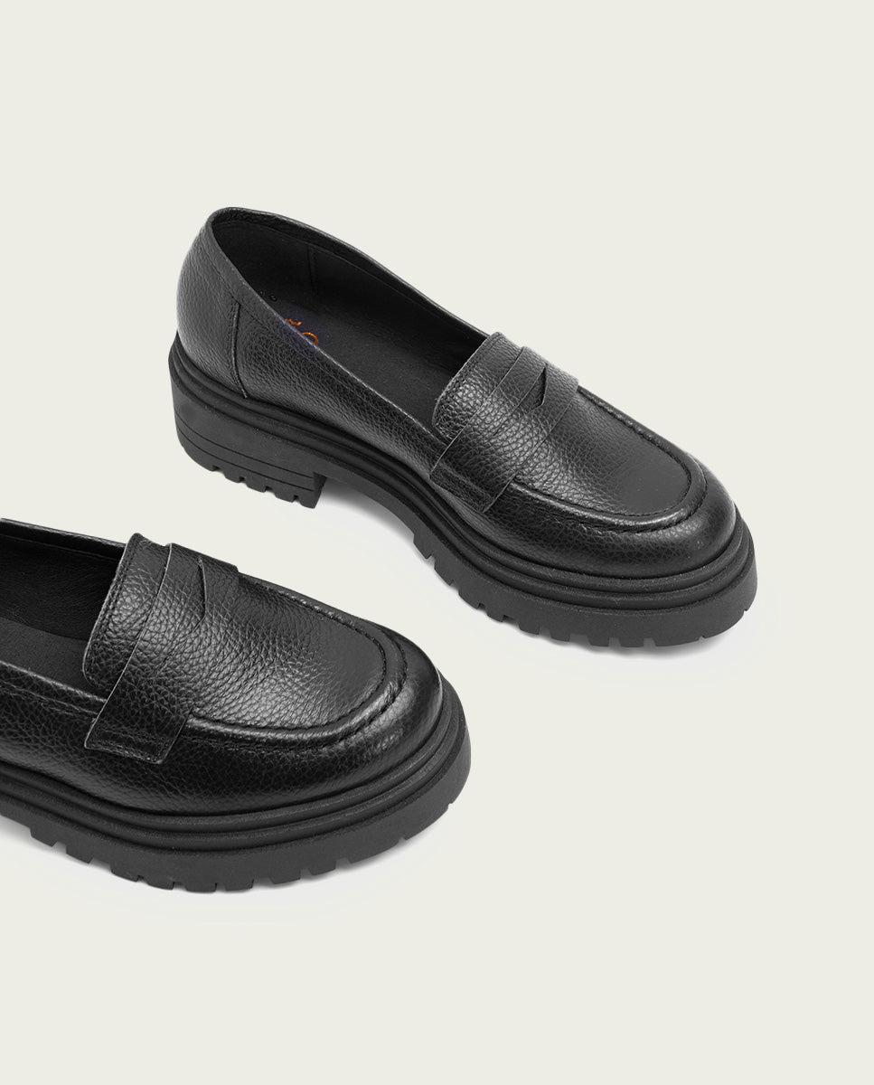 porronet MOCASINES PLANOS NEGROS SAHIRA Precios de Black Friday