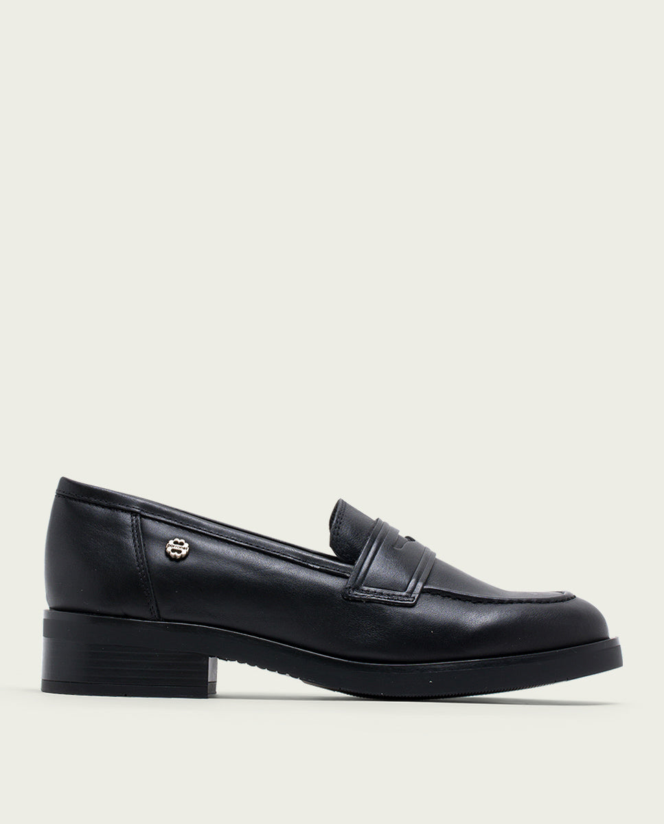 porronet MOCASINES DE PIEL NEGROS EVA Última moda