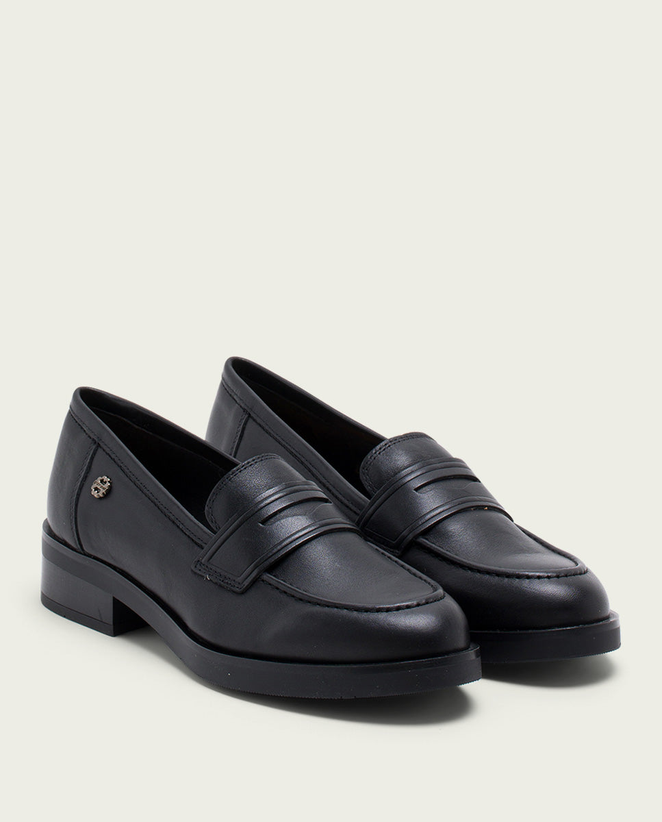 porronet MOCASINES DE PIEL NEGROS EVA Última moda